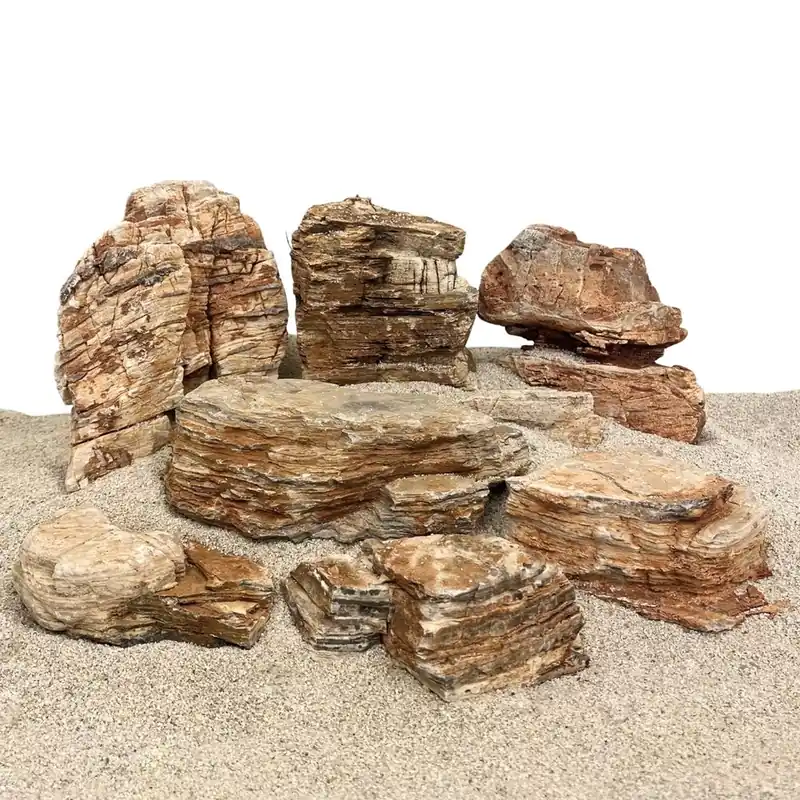 Beliebt Aquarium Natursteine Red Multilayer Rock 1 Stück Gr. XL 2,3-2,7 kg Aquascaping Steine