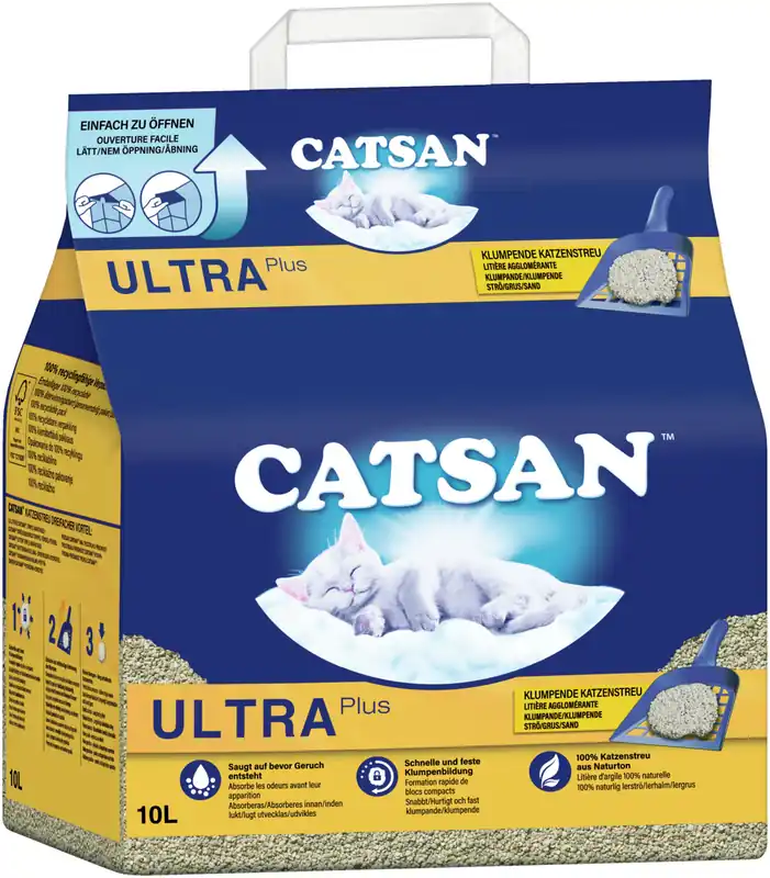 CATSAN Ultra plus 10 Liter Katzenstreu Neue Ware
