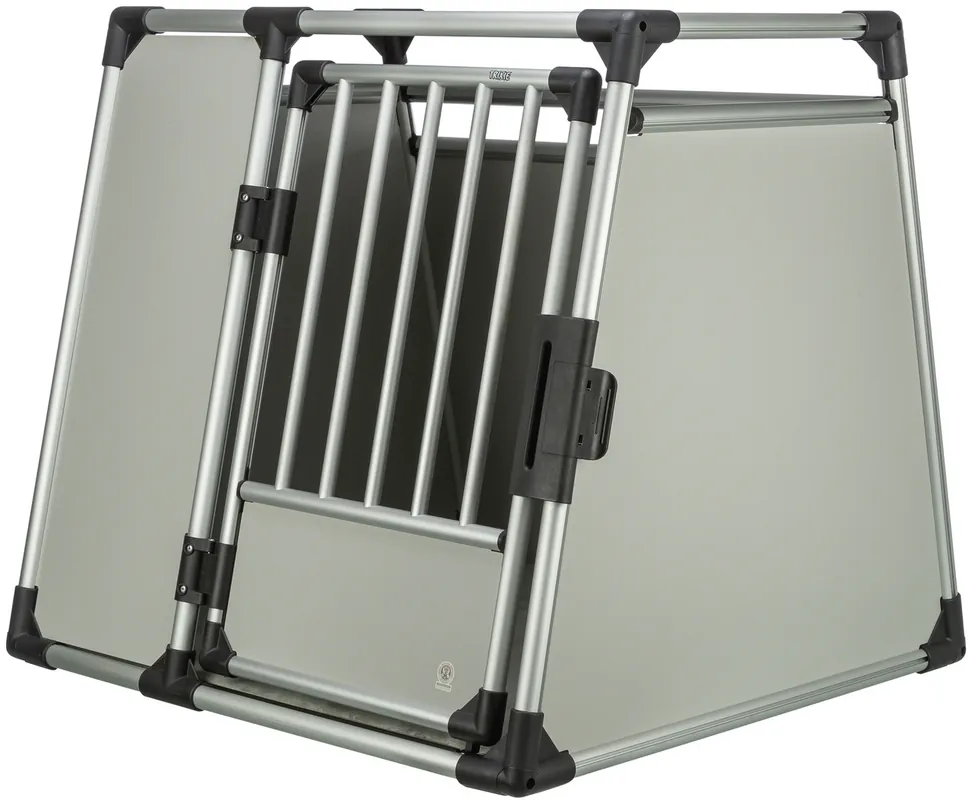 TRIXIE Transportbox Aluminium XL 94 x 87 x 93 cm hellgrau/silber Preisknaller
