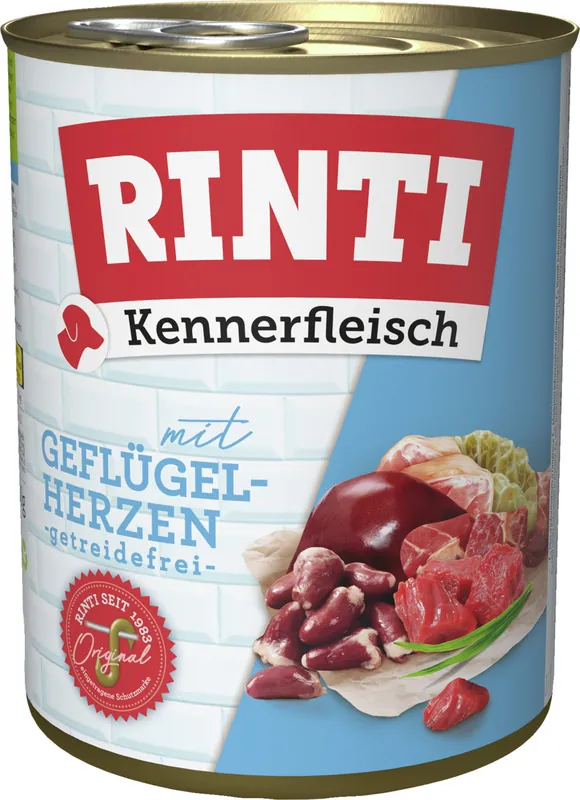 Direkt Vom Hersteller RINTI Kennerfleisch Geflügelherzen 800 g