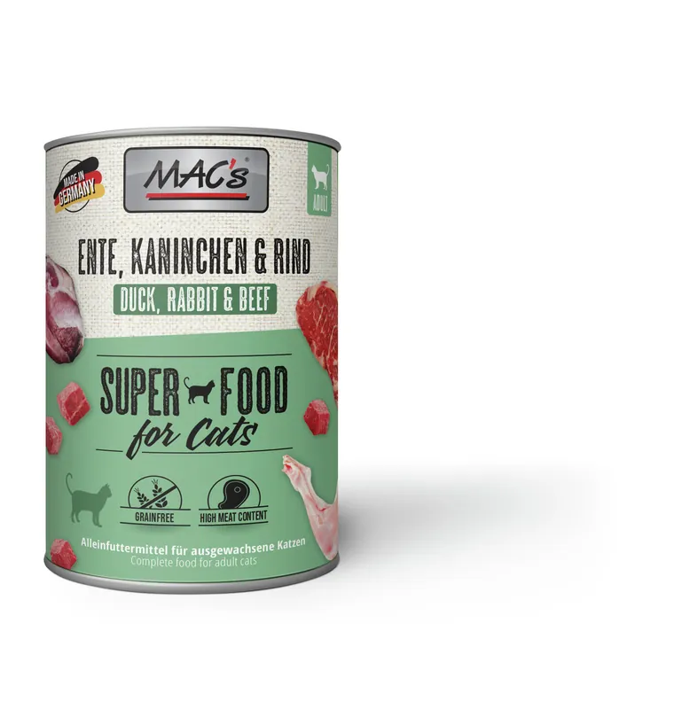 MAC's Ente/Kaninchen/Rind 400 g Neue Kollektion