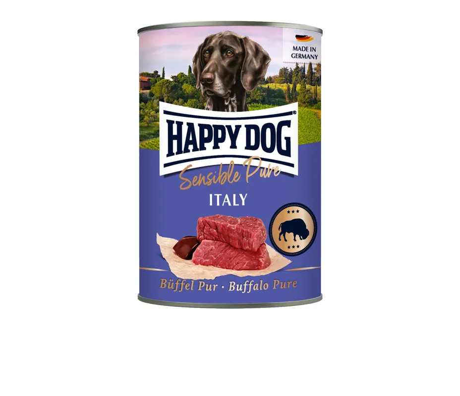 HAPPY DOG Italy Büffel PUR 400 g Ausverkauf