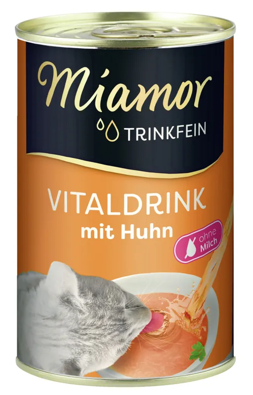 Highlight Miamor Trinkfein Vitaldrink Huhn 135ml Dose Nahrungsergänzung für Katzen Spezialfutter