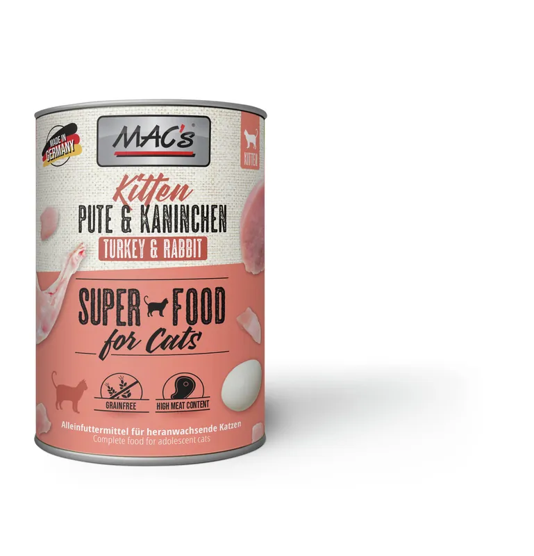 MAC's Cat Kitten Pute/Kaninchen 400 g Nur Für Kurze Zeit