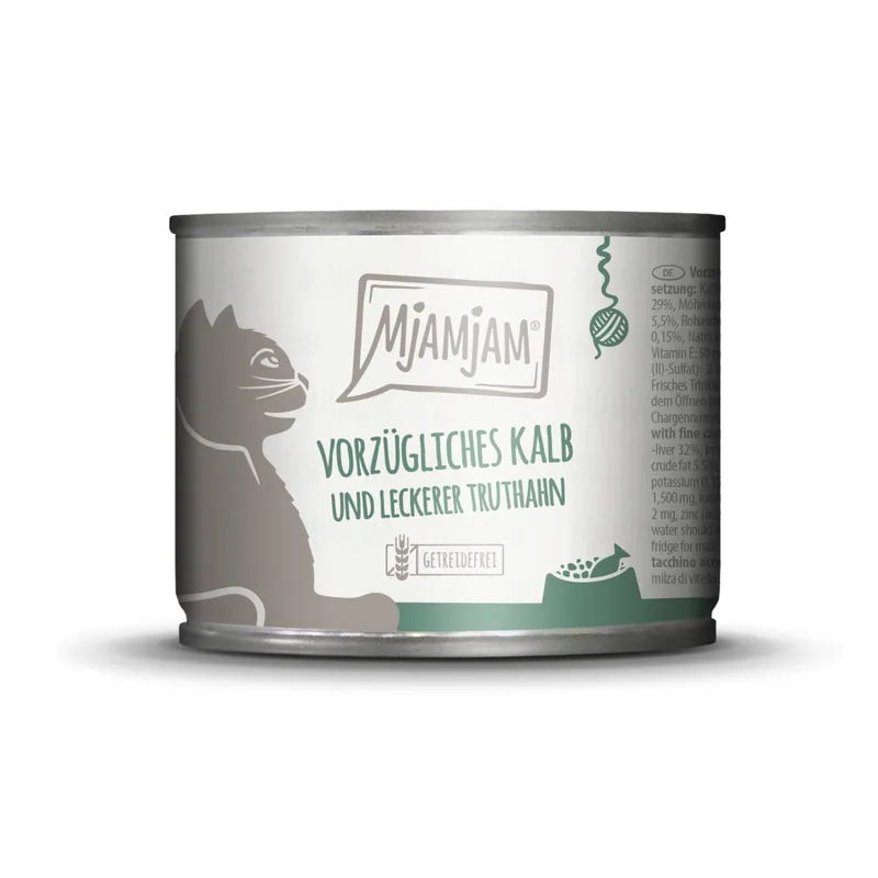 Neue Kollektion MJAMJAM Kalb/Truthahn 200 g