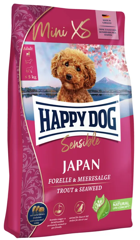 HAPPY DOG Mini XS Japan 1,3 Kilogramm Hundetrockenfutter Neue Ware