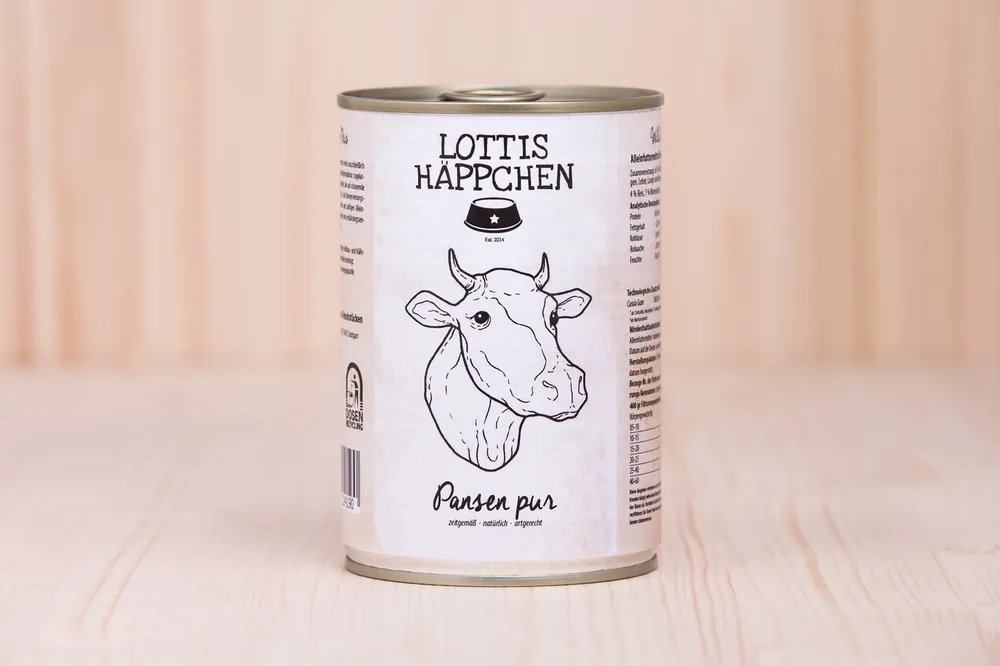 Abverkauf LOTTIS HÄPPCHEN Pansen PUR 400 g