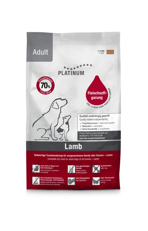 PLATINUM Adult Lamb 1,5 kg Zertifiziert