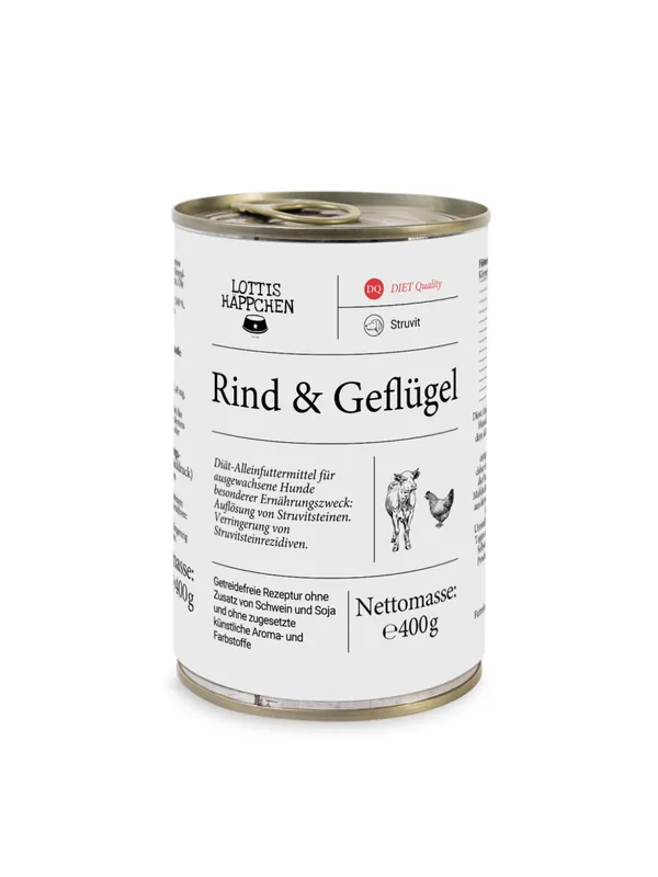 Direkt Vom Hersteller LOTTIS HÄPPCHEN Struvit/Harnstein Rind/Geflügel 400 g
