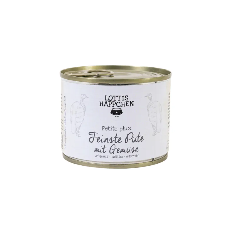LOTTIS HÄPPCHEN Petite plus Pute mit Karotte 200 g Begrenztes Angebot