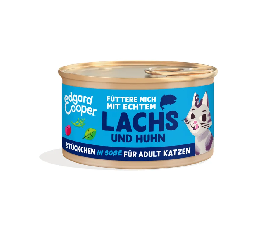 Edgard & Cooper Adult Stückchen Lachs und Huhn 85 g Knallerangebot