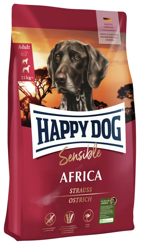 Knallerangebot HAPPY DOG Supreme Sensible Africa 12,5 Kilogramm Hundetrockenfutter