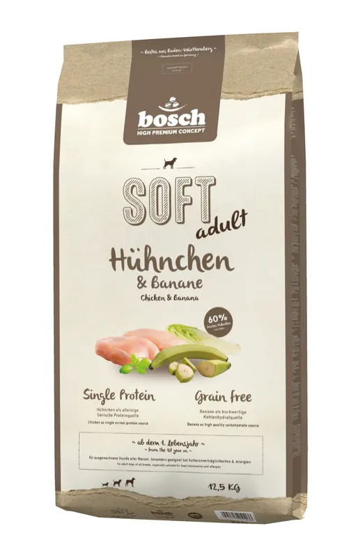 Nur Heute bosch SOFT adult Hühnchen & Banane 12,5kg Hundetrockenfutter