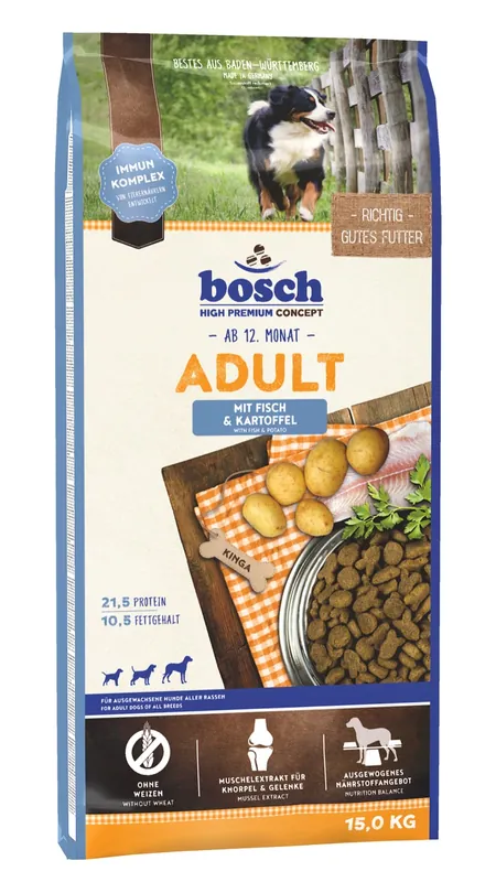 Wochenendangebot bosch Adult Fisch & Kartoffel 15kg Hundetrockenfutter