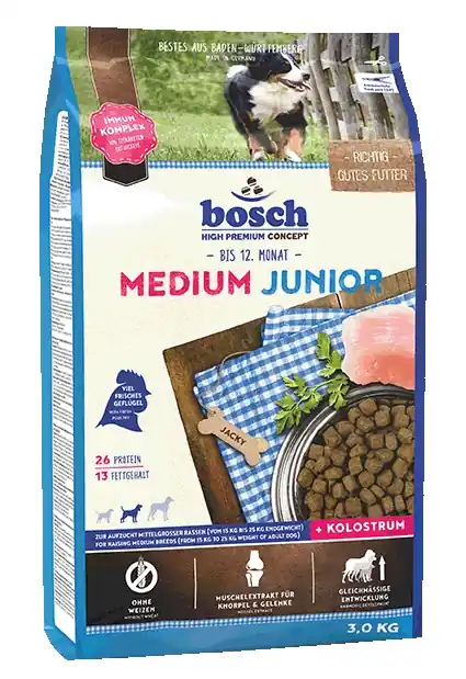 Direktkauf bosch Medium Junior 3kg Hundetrockenfutter