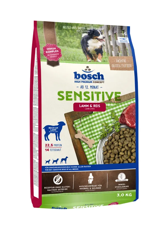 bosch Sensitive Lamm & Reis 3kg Hundetrockenfutter Online Kaufen