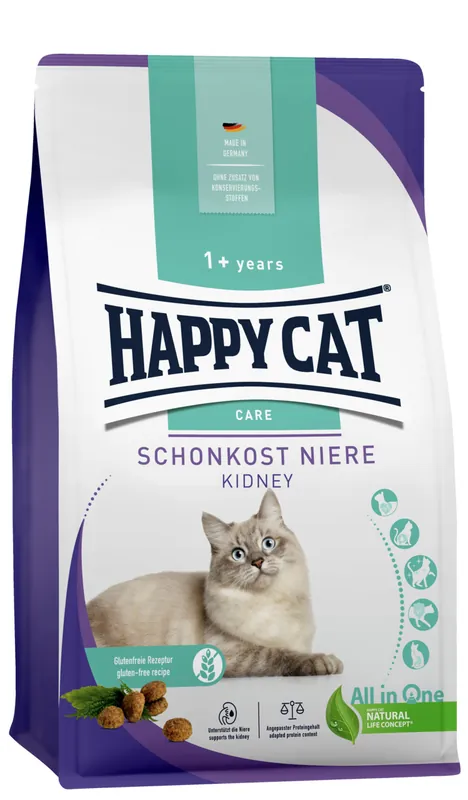 Sparpaket HAPPY CAT Supreme Sensitive Schonkost Niere 2 x 4 kg Katzentrockenfutter Nur Heute