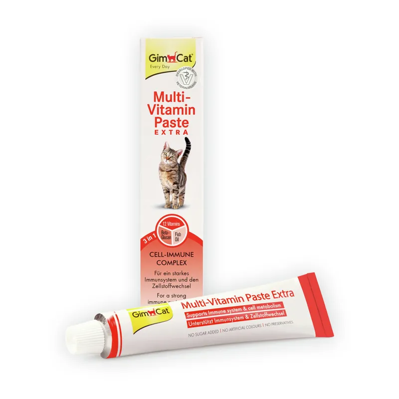 GimCat Multi-Vitamin Paste Extra 50g Nahrungsergänzung für Katzen Rabatt