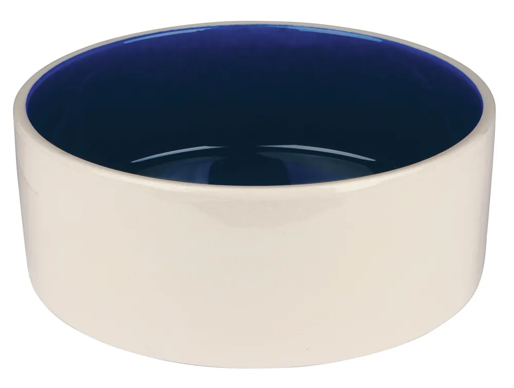 Sonderangebot TRIXIE Keramiknapf creme/blau 2,3 Liter