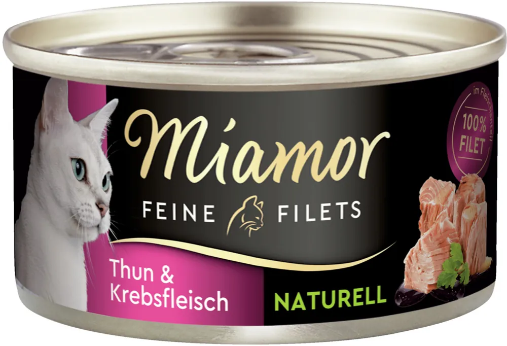 Direkt Vom Hersteller Miamor Feine Filets naturell Thunfisch/Krebs 80 g
