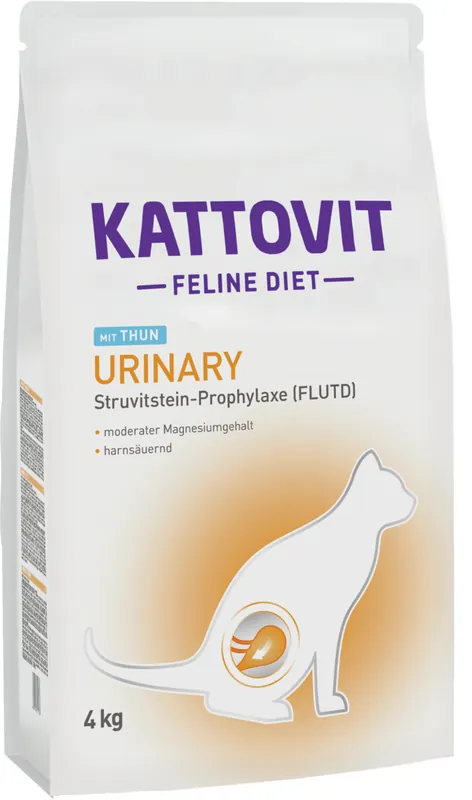 Abverkauf KATTOVIT Feline Urinary Thunfisch 4kg Katzentrockenfutter Diätnahrung