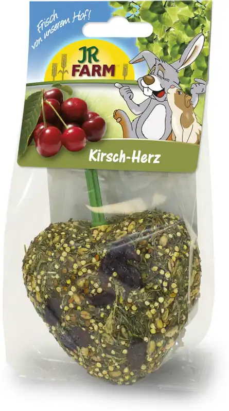 Schnäppchen JR FARM Kirsch-Herz 85g Kleintiersnack