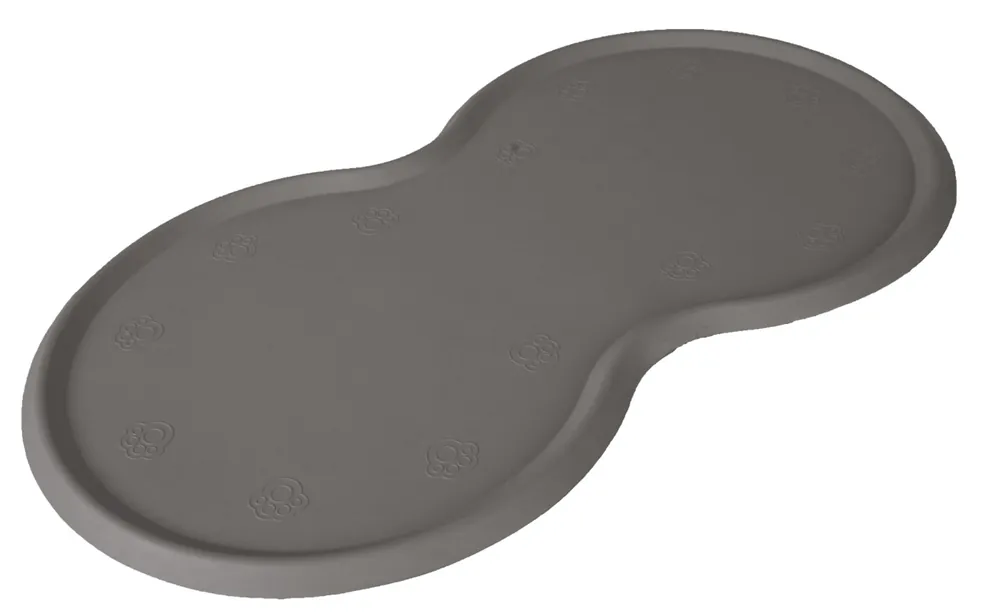 TRIXIE Napfunterlage Naturgummi 45 x 25 cm dunkelgrau Solange Der Vorrat Reicht