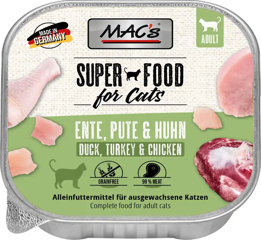 Neu Im Sortiment MAC's Cat Ente/Pute/Huhn 100 g