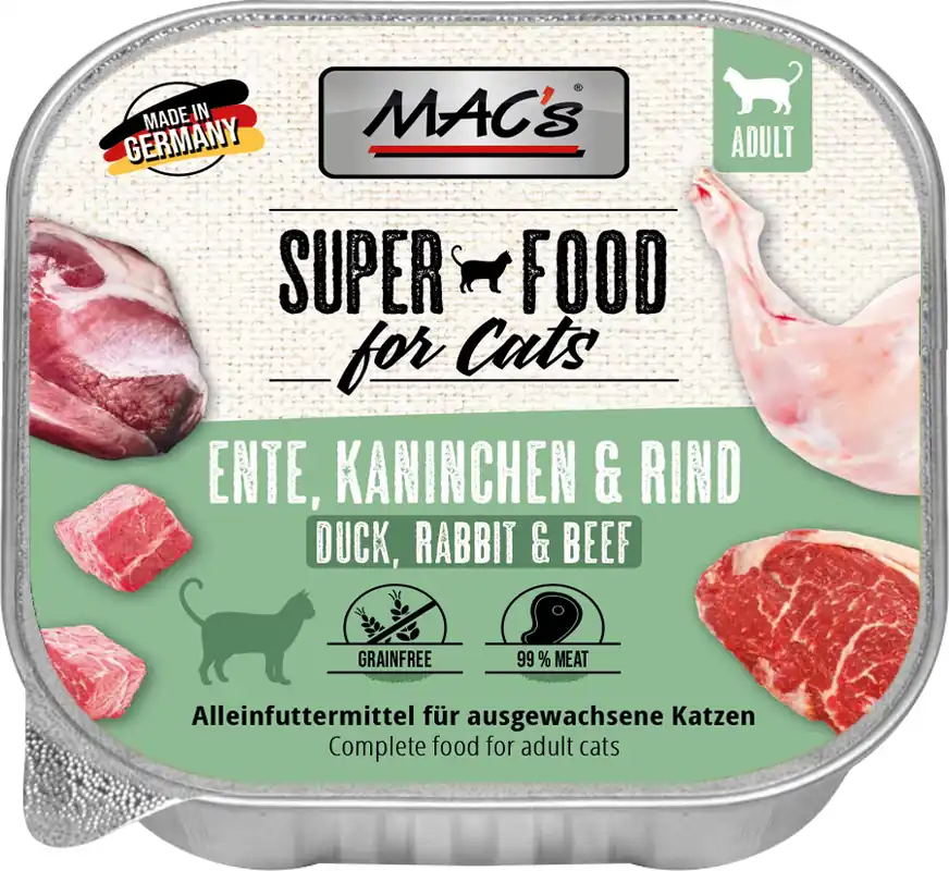 Aktuell MAC's Cat Ente/Kaninchen/Rind 100 g