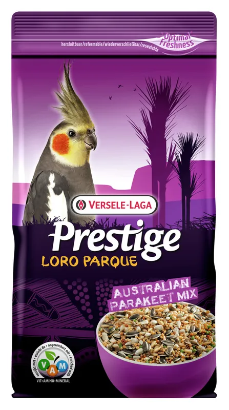 VERSELE-LAGA Prestige Loro Parque Australian Parkeet Mix 1kg Vogelfutter Neue Ware