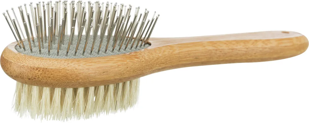 TRIXIE Bürste mit Bambus-/ Metallborsten 5 x 19 Centimeter Solange Der Vorrat Reicht