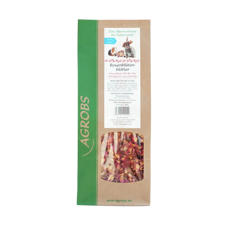 Agrobs Rosenblütenblätter 100 g Zertifiziert