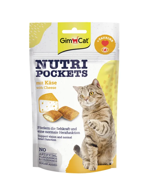 GimCat Nutri Pockets Käse & Taurin 60 g Wochenendangebot