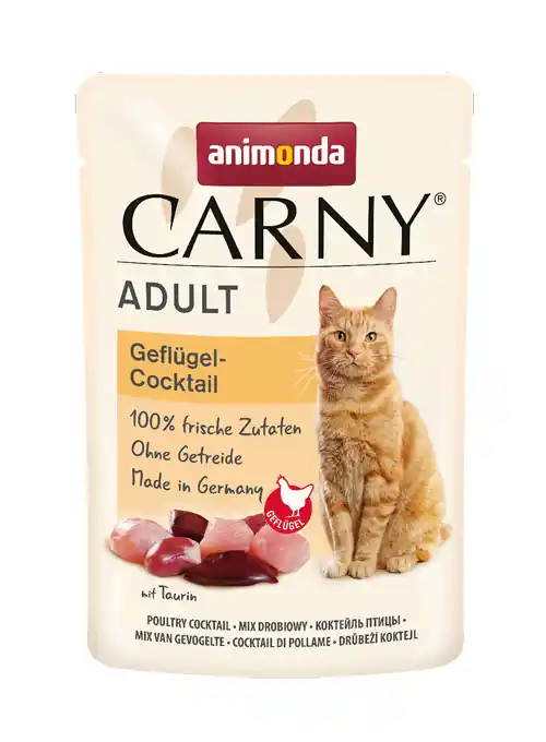 animonda Carny Adult Geflügel-Cocktail 85g Beutel Katzennassfutter Highlight