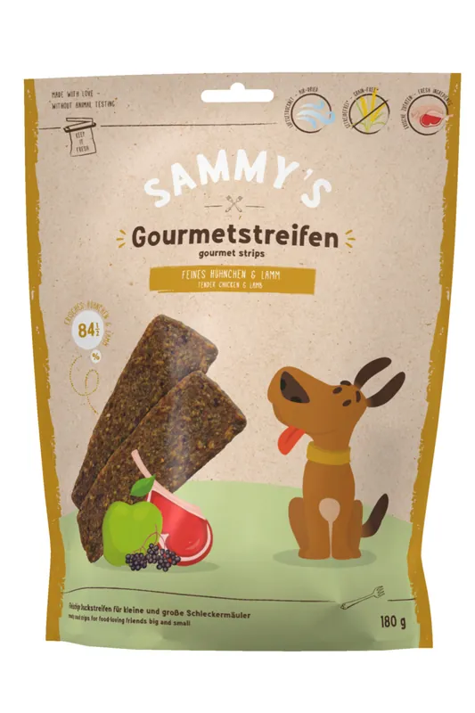 Bosch Sammy's Gourmetstreifen Huhn & Lamm 180 g Beliebt