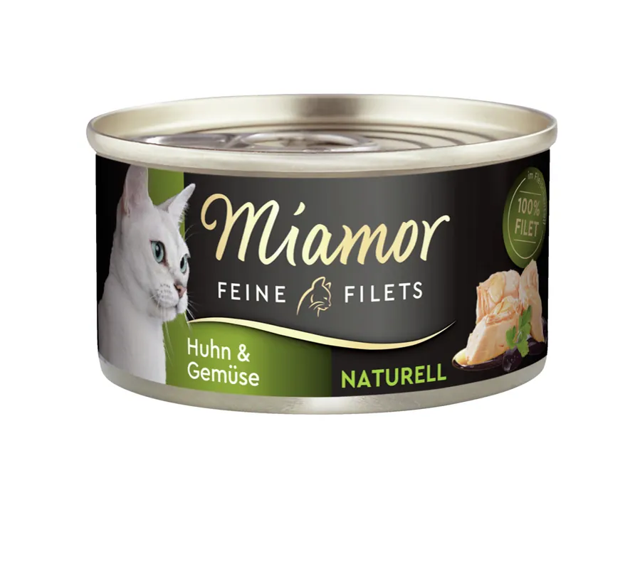 Sparpaket 24 x 80 g Miamor Feine Filets Naturell Huhn & Gemüse Katzen Nassfutter Direktkauf
