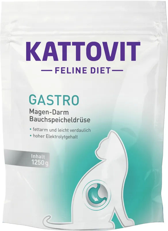 Neue Kollektion Sparpaket 2 x 1,25 kg Kattovit Feline Diet Gastro Katzen Trockenfutter