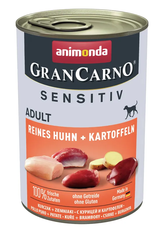 Sparpaket 6 x 400 g Animonda Gran Carno Sensitiv Adult Reines Huhn & Kartoffeln Hunde Nassfutter Mega-Angebot
