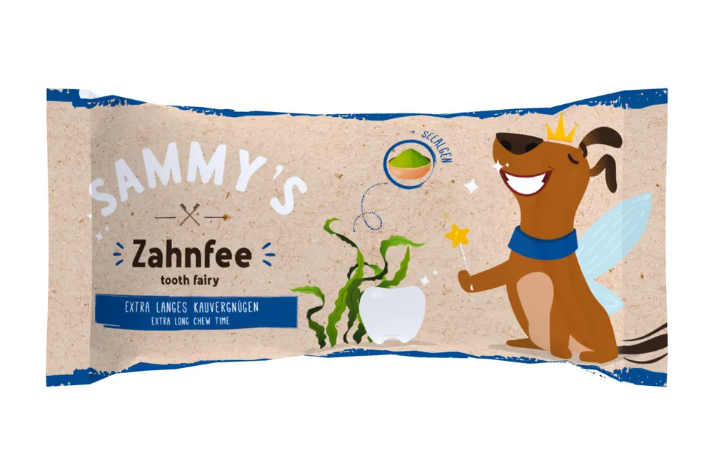 Neu Im Sortiment Sparpaket 2 x 60 g Sammy's Zahnfee extra langes Kauvergnügen Hunde Snack