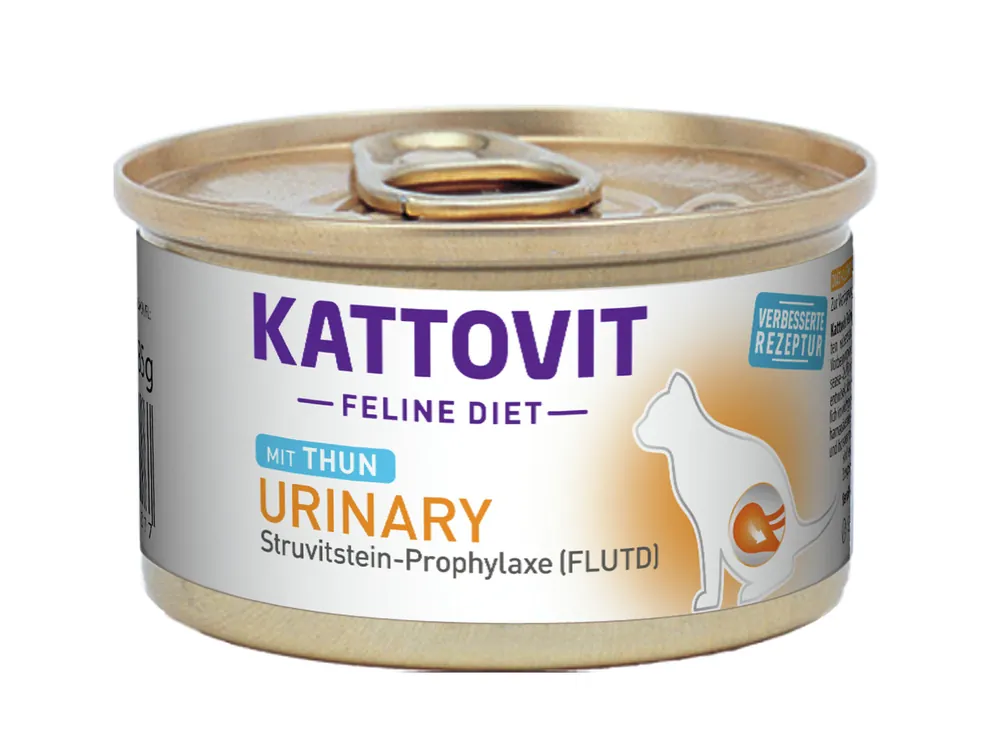 Jetzt Kaufen Sparpaket 24 x 85 g Kattovit Feline Diet Urinary mit Thun Katzen Nassfutter