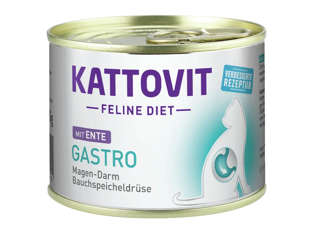 Sparpaket 24 x 185 g Kattovit Gastro mit Ente Katzen Nassfutter Sichere Zahlung