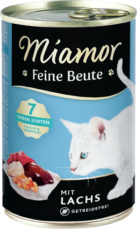 Sparpaket 24 x 400 g Miamor Feine Beute mit Lachs Katzen Nassfutter Sonderangebot