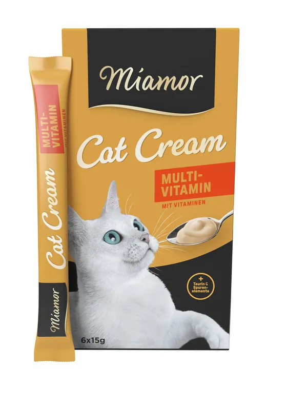 Sonderaktion Sparpaket 2 x 6 x 15 g Miamor Multi-Vitamin-Cream Multipack Katzen Snack
