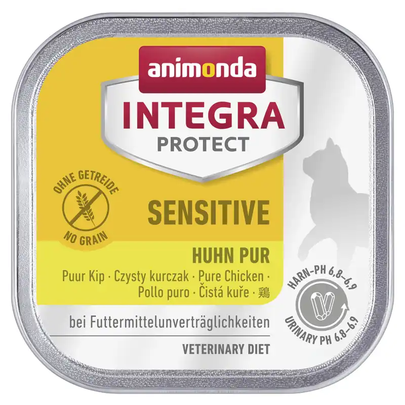 Top-Angebot Sparpaket 16 x 100 g Animonda Integra Protect Sensitive Huhn pur Katzen Nassfutter