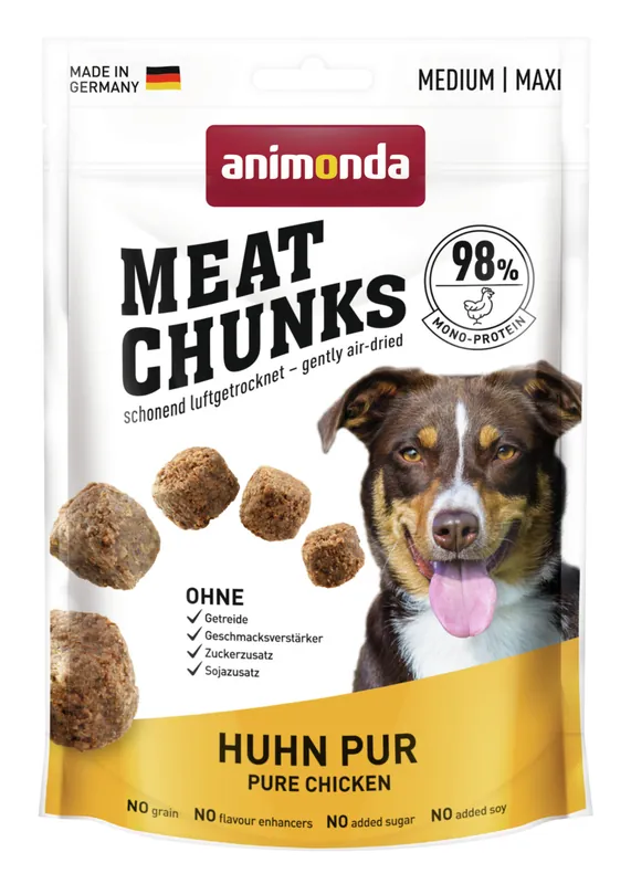 Preis Gesenkt Sparpaket 2 x 80 g Animonda Meat Chunks Huhn pur Hunde Snack