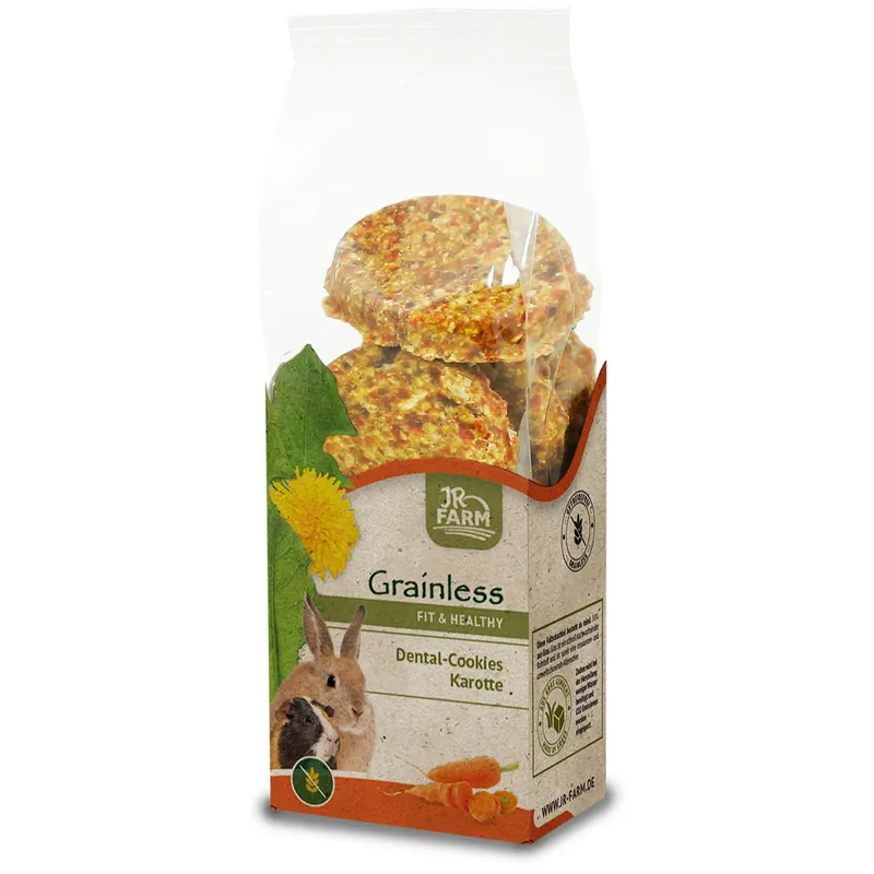 Sparpaket 2 x 150 g JR Farm Grainless Fit & Healthy Dental-Cookies Karotte Nager Snack Ausverkauf