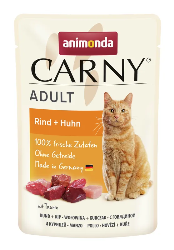 Sparpaket 12 x 85 g Animonda Carny Adult Rind + Huhn Katzen Nassfutter Sofort Bestellen