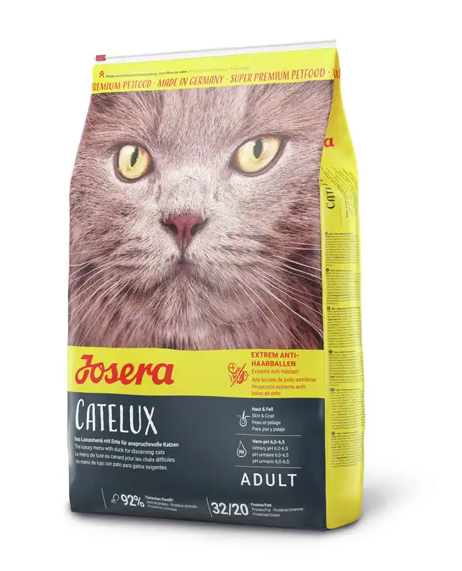 Neue Kollektion Sparpaket 2 x 10 kg Josera Catelux Katzen Trockenfutter