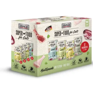 Geprüft Sparpaket 4 x 12 x 100 g Mac's Multipack Nr. 2 Adult Katzen Nassfutter