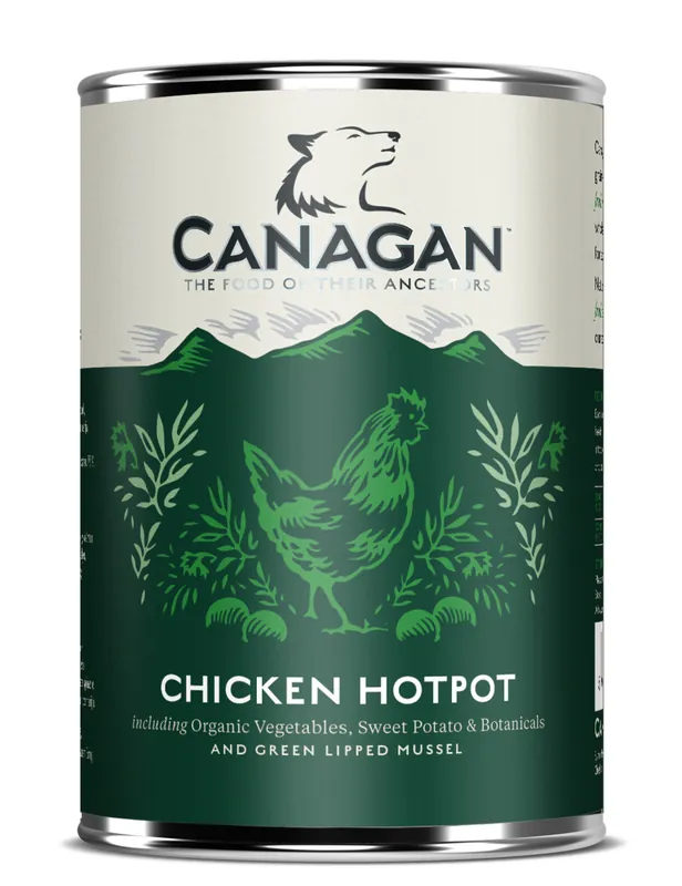 Letzte Chance Sparpaket 6 x 400 g Canagan Chicken Hotpot Hunde Nassfutter
